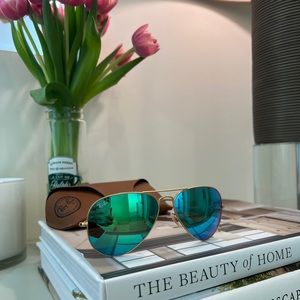 Ray-Ban AVIATOR FLASH LENSES GREEN